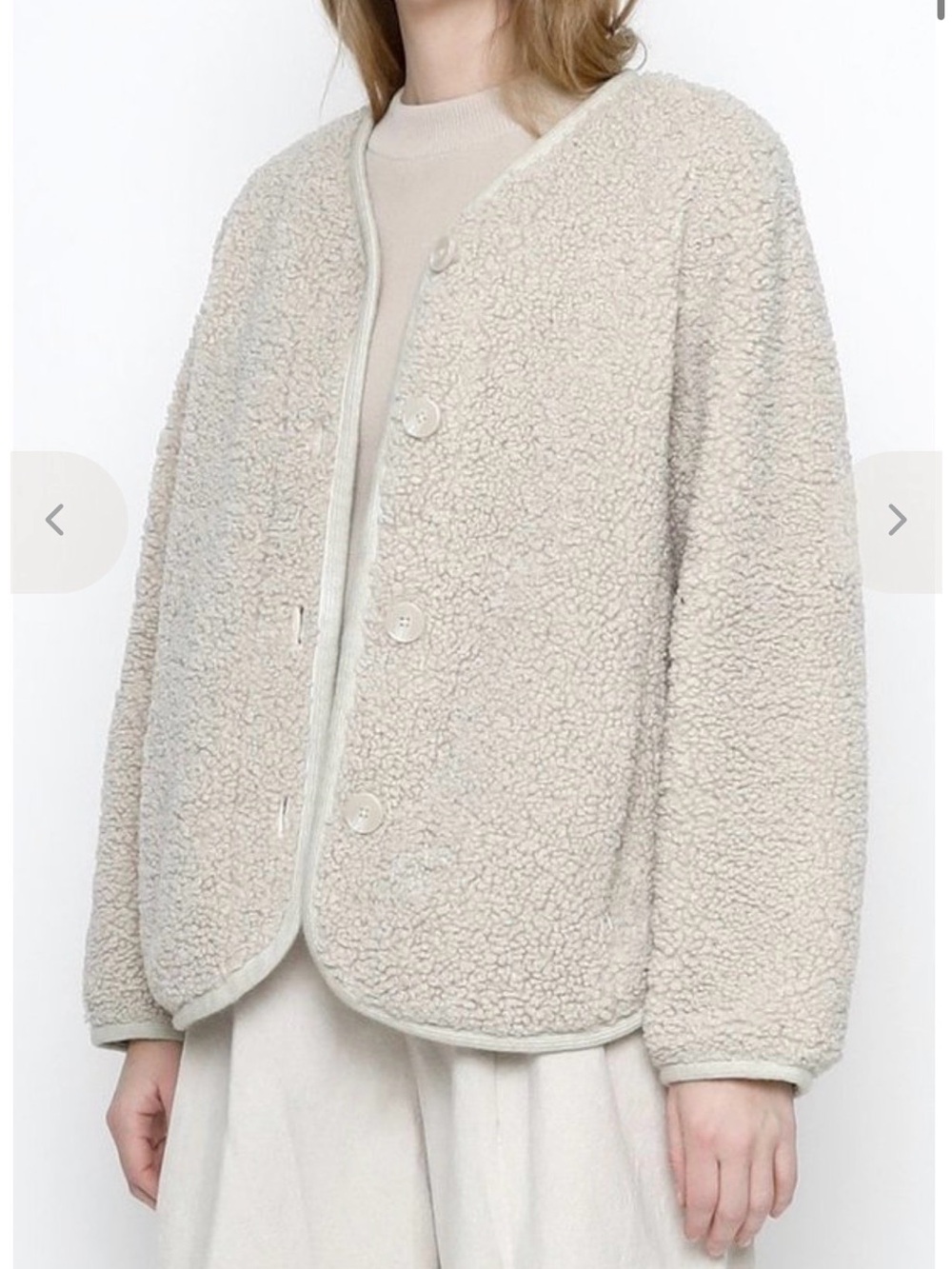7115 by Szeki Curly jacket in Dove, XS